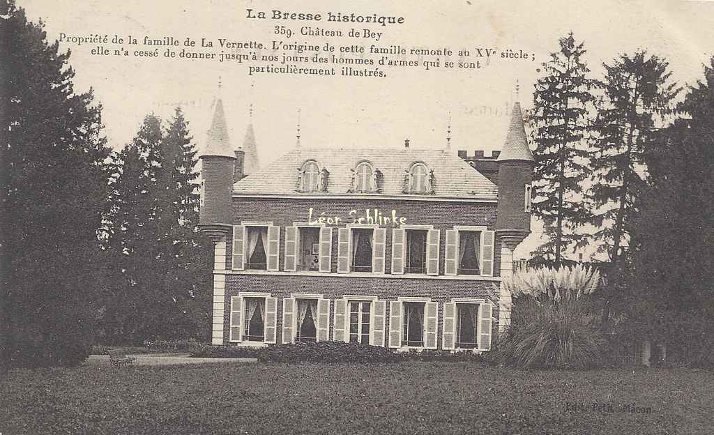01-Bey - Le Château (Ed. Petit à Mâcon)