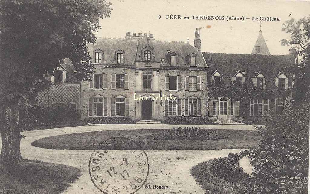 02-Fêre-en-Tardenois - Le Château (Ed.Houdry 9)