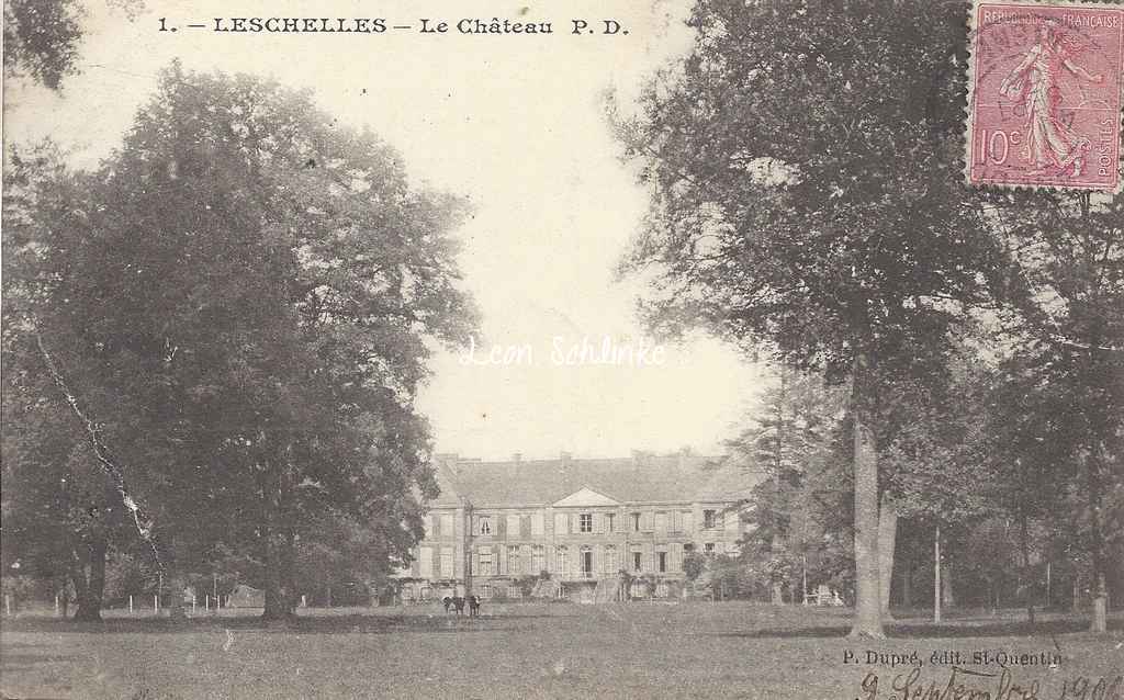 02-Leschelles - Le Château (P.Dupré 1)