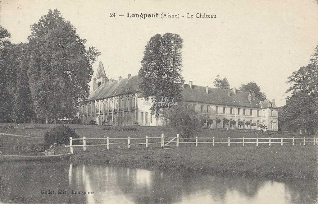 02-Longpont - 24 - Le Château (Godet, edit.)