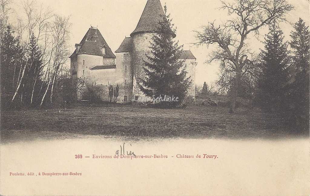 03-Dompierre-sur-Besbre - 269 - Château de Toury (Poulette édit.)
