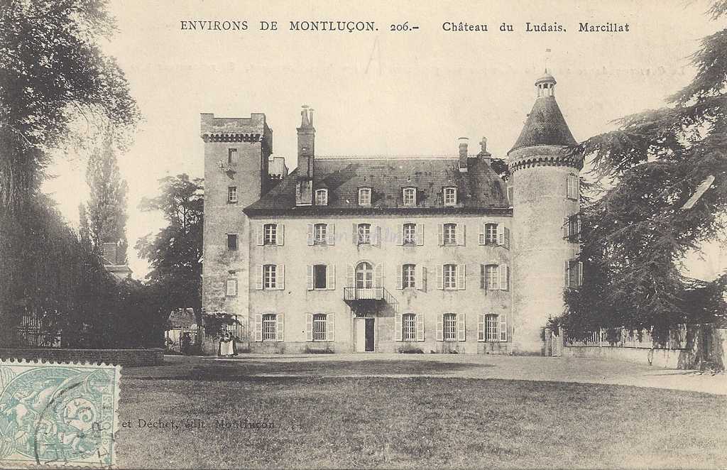 03-Marcillat - 206 - Château du Ludais près Montluçon (Prot & Déchèt)
