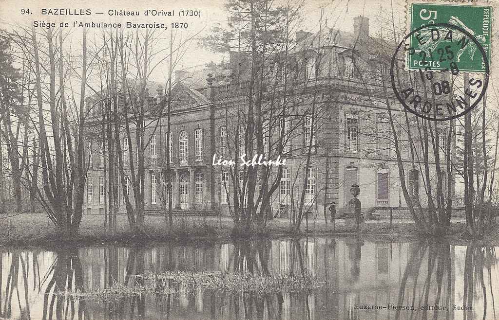 08-Bazeilles - Château d'Orival (Suzaine-Pierson 94)