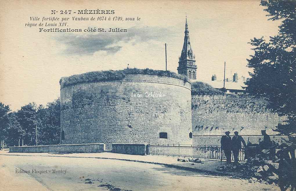 08-Mézières - Fortifications côté St-Julien (Ed. Floquet 247)