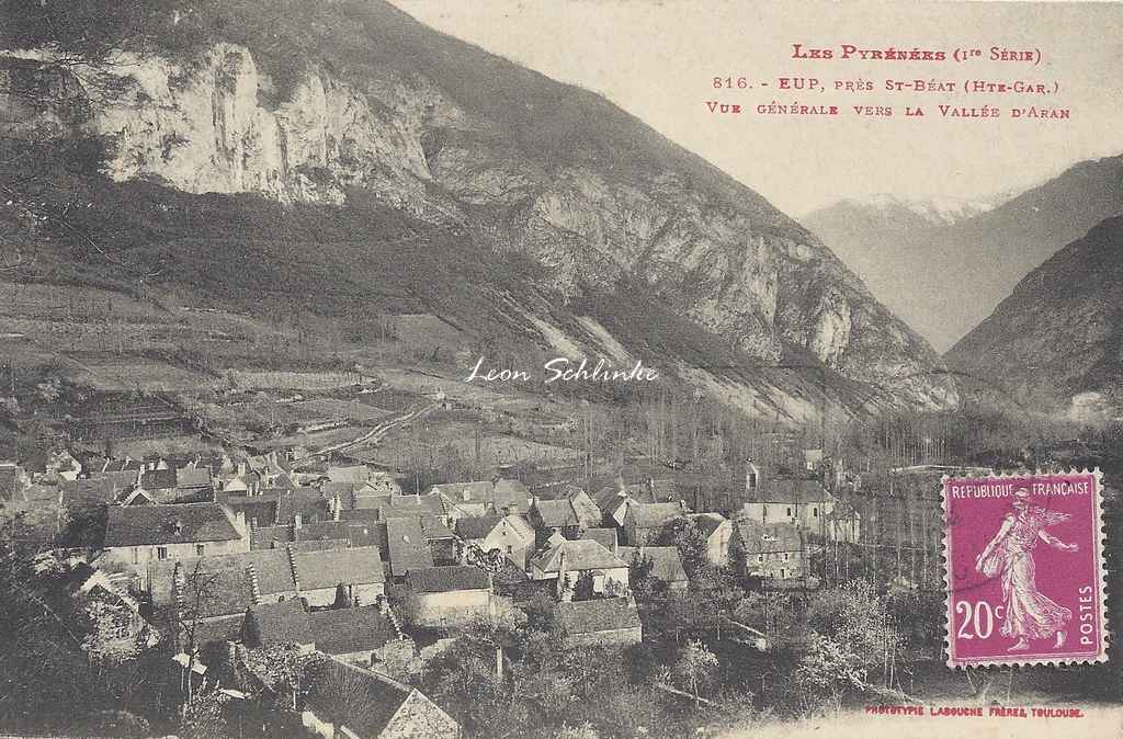 1 - 816 - Eup près St-Béat - Vue générale vers la Vallée d'Aran