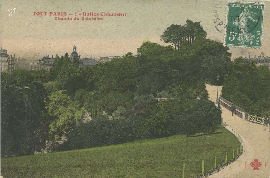 1 - Buttes Chaumont - Chemin du Belvédère