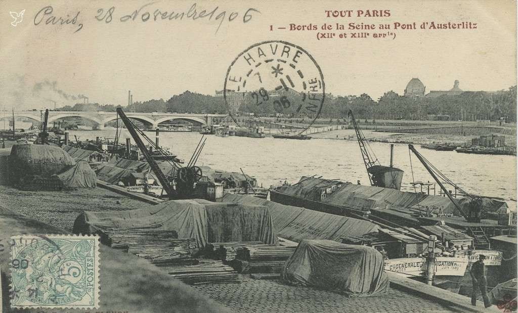 1 - Bords de la Seine au Pont d'Austerlitz