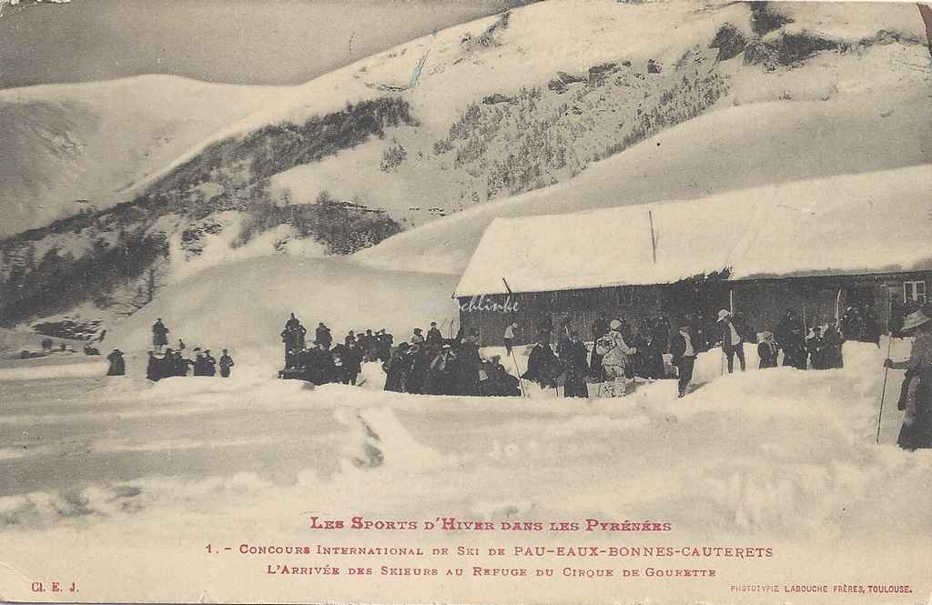 1 - L'arrivée des skieurs au refuge du Cirque de Gourette