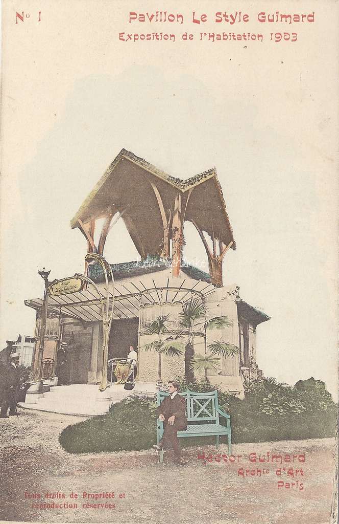 1 - Style Guimard - Exposition de l'Habitation 1903