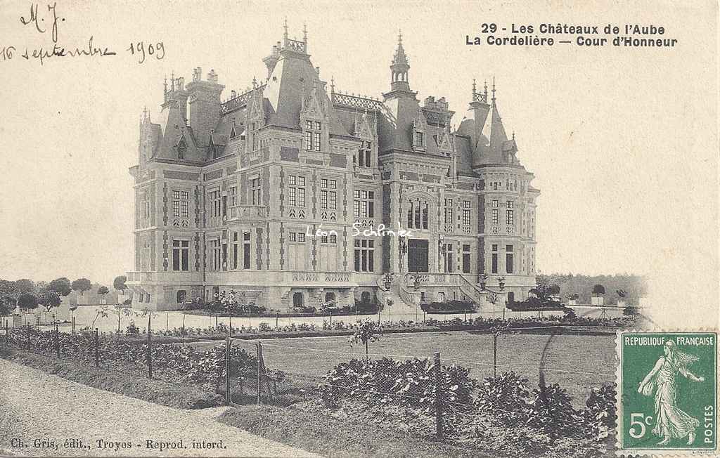 10-Chaource - Château de la Cordelière (Ch.Gris à Troyes)
