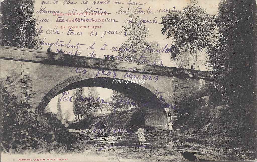 10 - Croix-Daurade - Le pont sur l'Hers