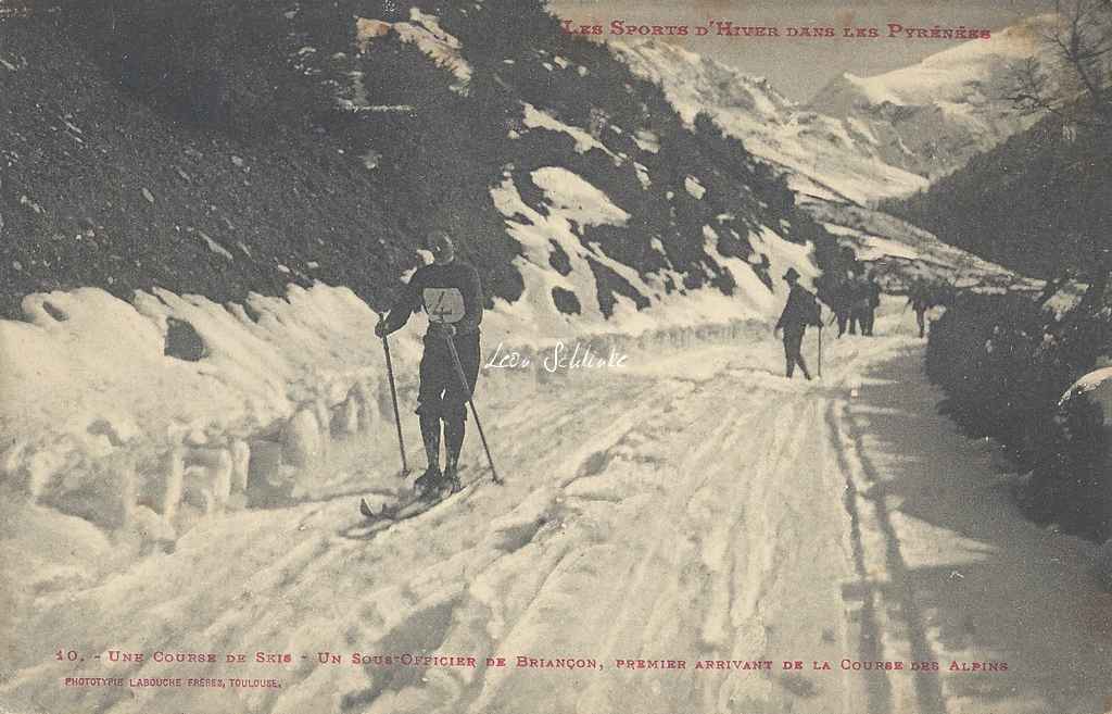 10 - Une course de skis - Le Sous-Officier de Briançon