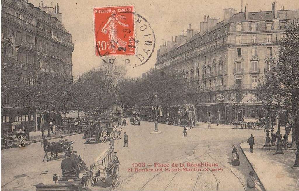 1003 - Place de la République et Boulevard Saint-Martin