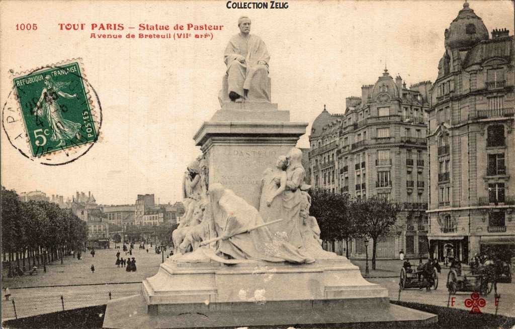 1005 - Statue de Pasteur - Avenue de Breteuil