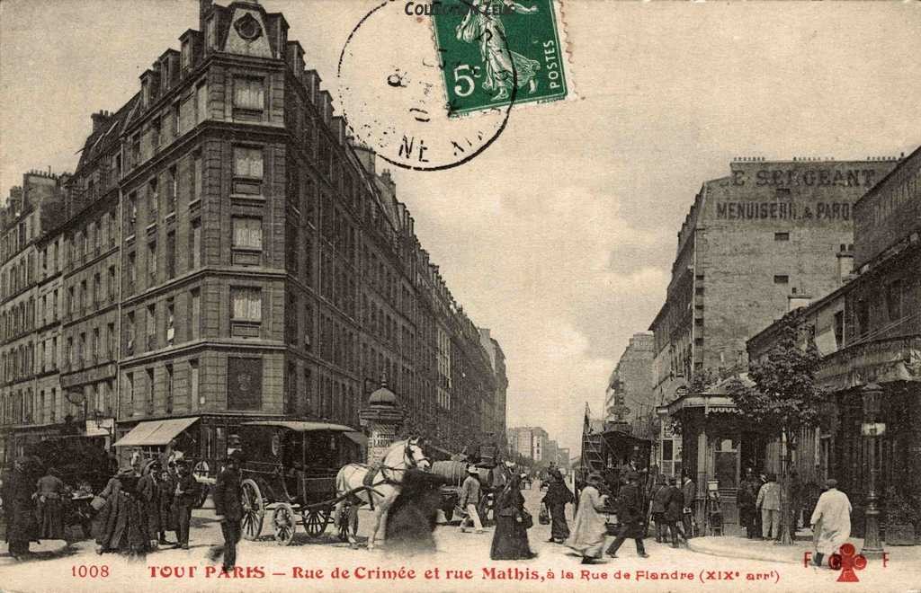 1008 - Rue de Crimée et Rue Mathis à la Rue de Flandre