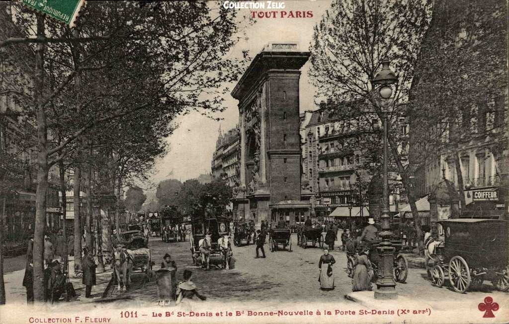 1011 - Le Bd St-Denis et le Bd Bonne-Nouvelle à la Porte St-Denis