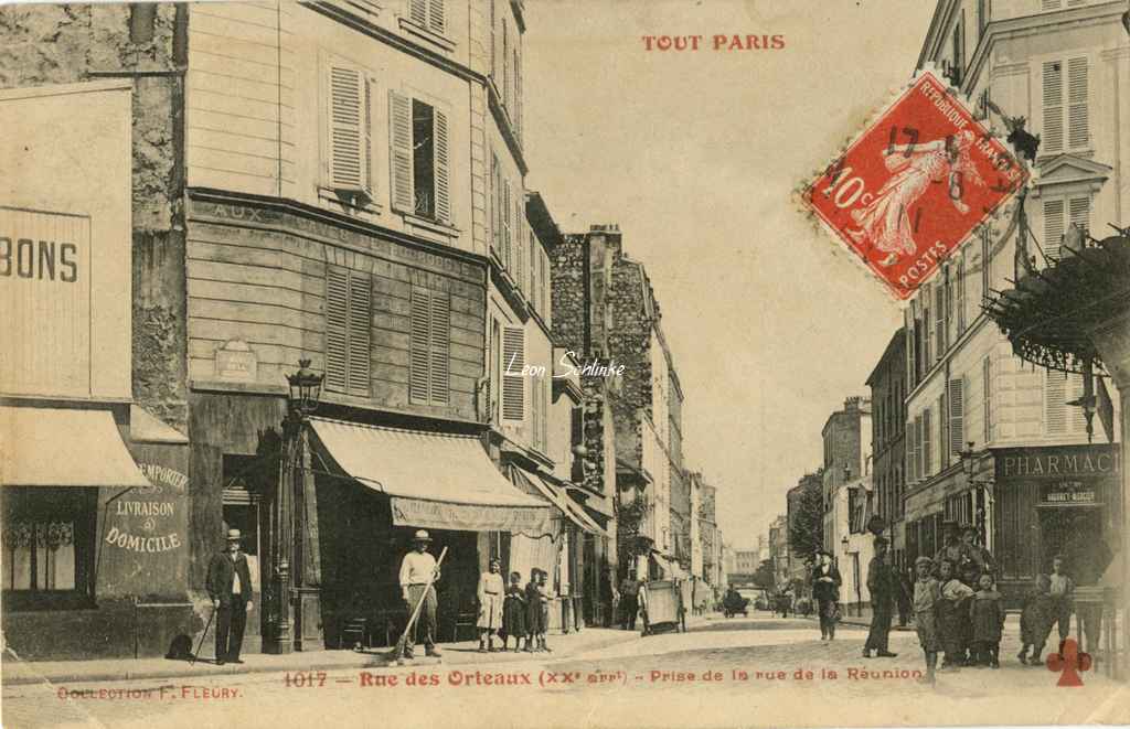 1017 - Rue des Orteaux - Prise de la rue de la Réunion