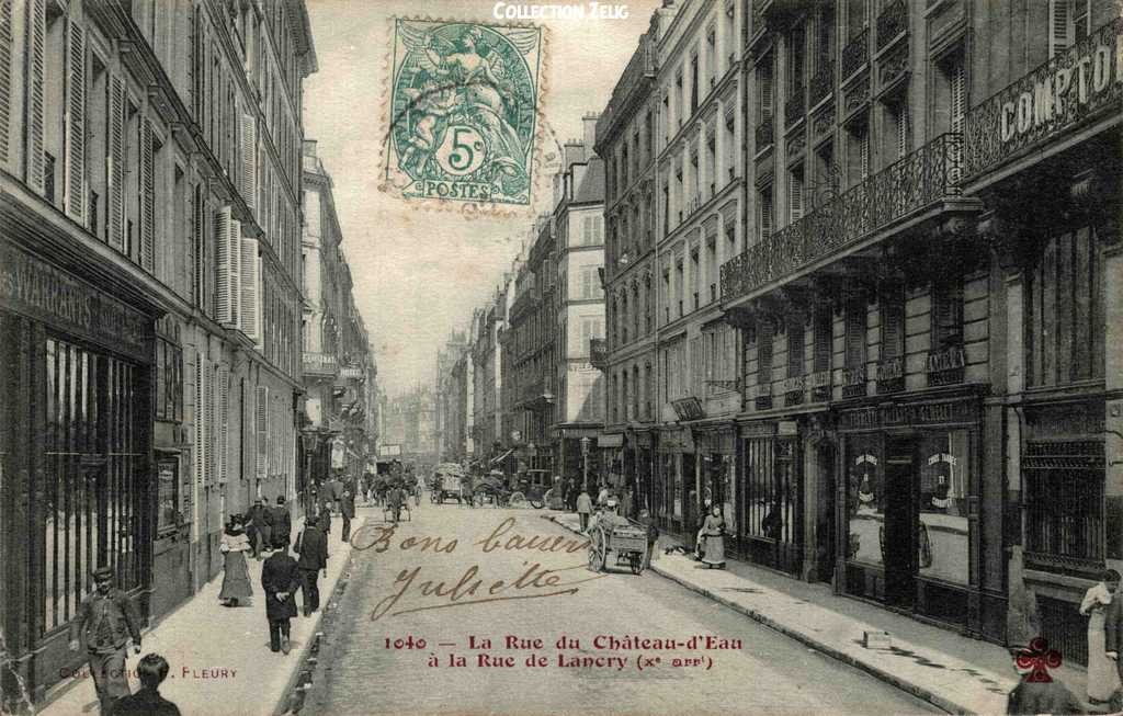 1040 - La Rue du Château d'Eau à la Rue de Lancry