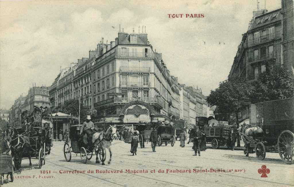 1051 - Carrefour du Boulevard Magenta et du Faubourg St-Denis