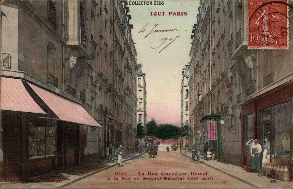 1057 - La Rue Christian-Dewet à la Rue du Sergent-Bauchat
