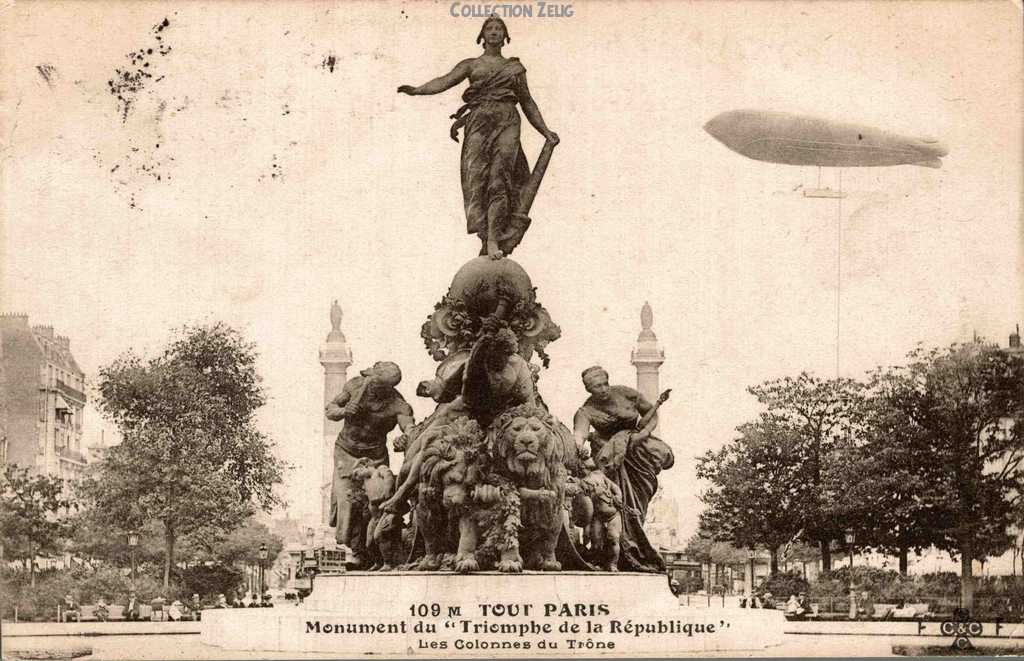 109 M - Monument du Triomphe de la République - Les Colonnes du Trône