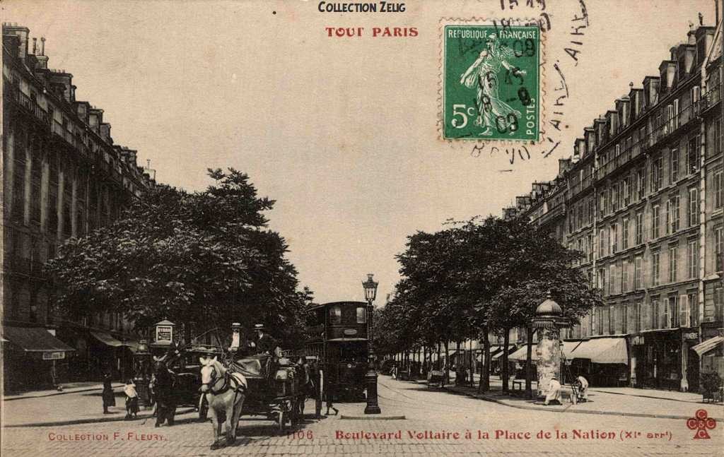 1106 - Boulevard Voltaire à la Place de la Nation