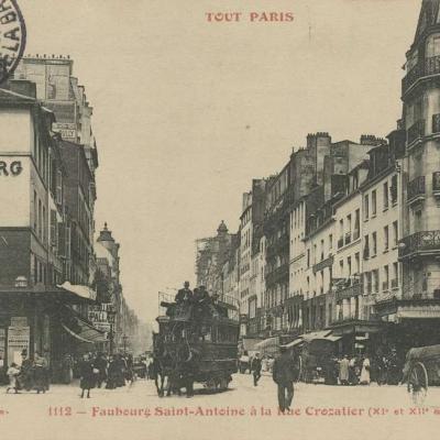 1112 - Faubourg Saint-Antoine à la Rue Crozatier