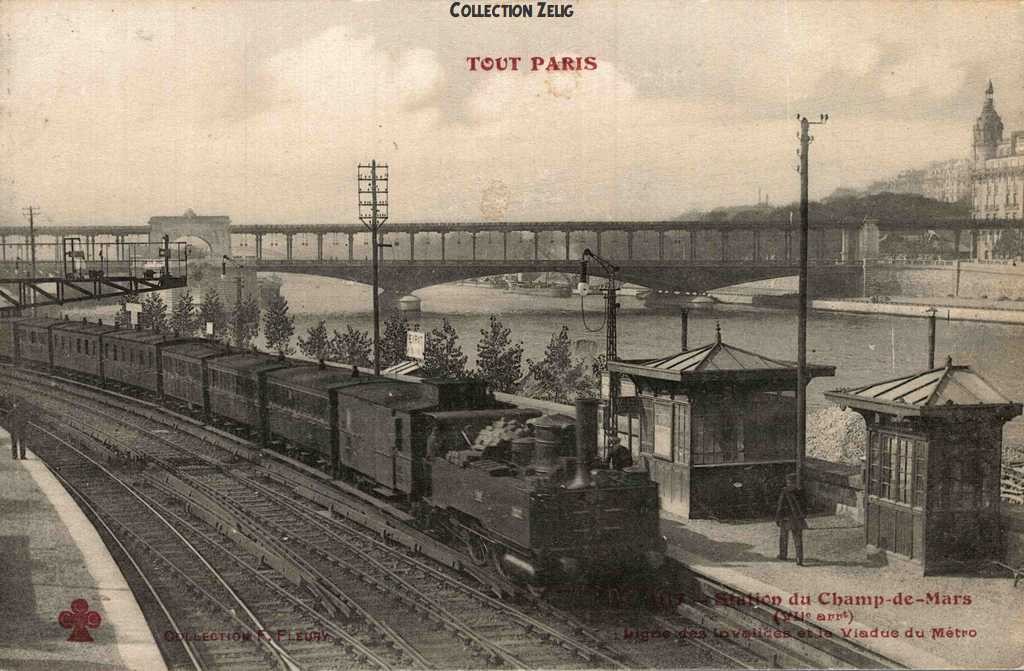 1117 - Station du Champ-de-Mars - Ligne des Invalides et Viaduc du Métro