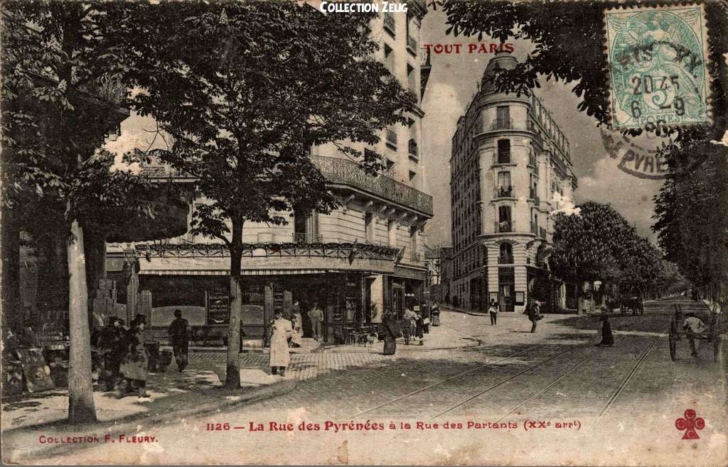 1126 - La Rue des Pyrénées à la Rue des Partants
