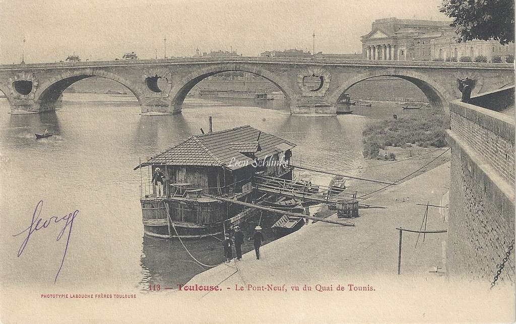 113 - Le Pont-Neuf vu du Quai de Tounis