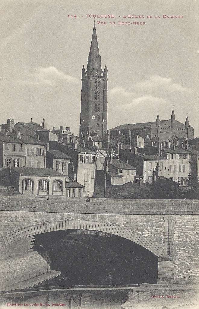 114 - L' église de la Dalbade vue du Pont-Neuf