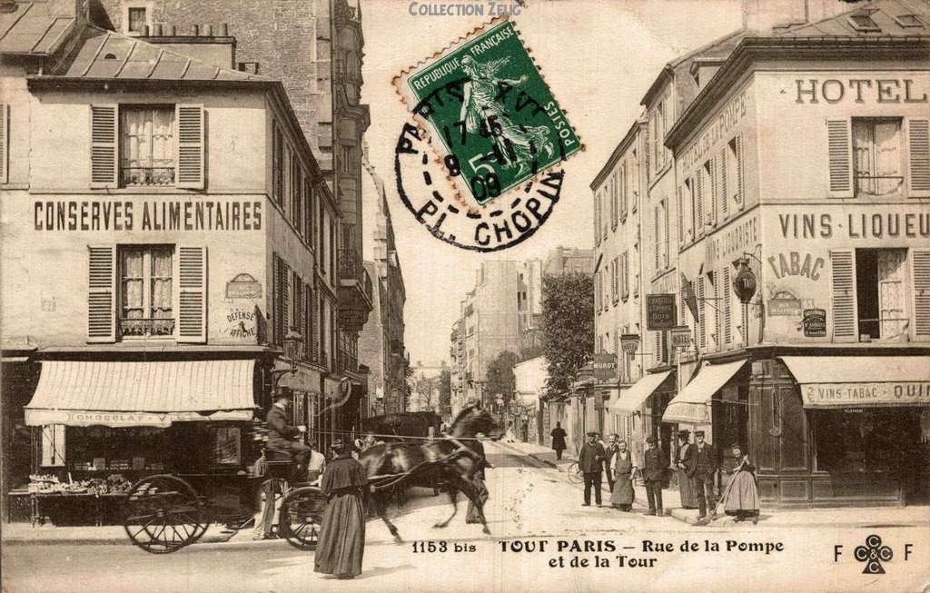 1153 bis - Rue de la Pompe et de la Tour