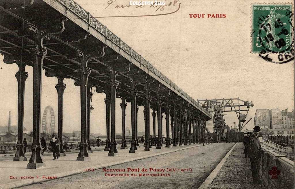 1153 - Nouveau Pont de Passy - Passerelle du Métropolitain