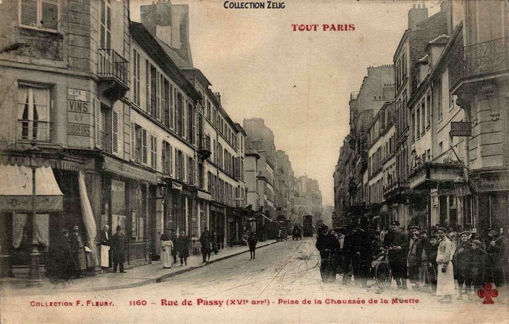 1160 - Rue de Passy prise de la Chaussée de la Muette