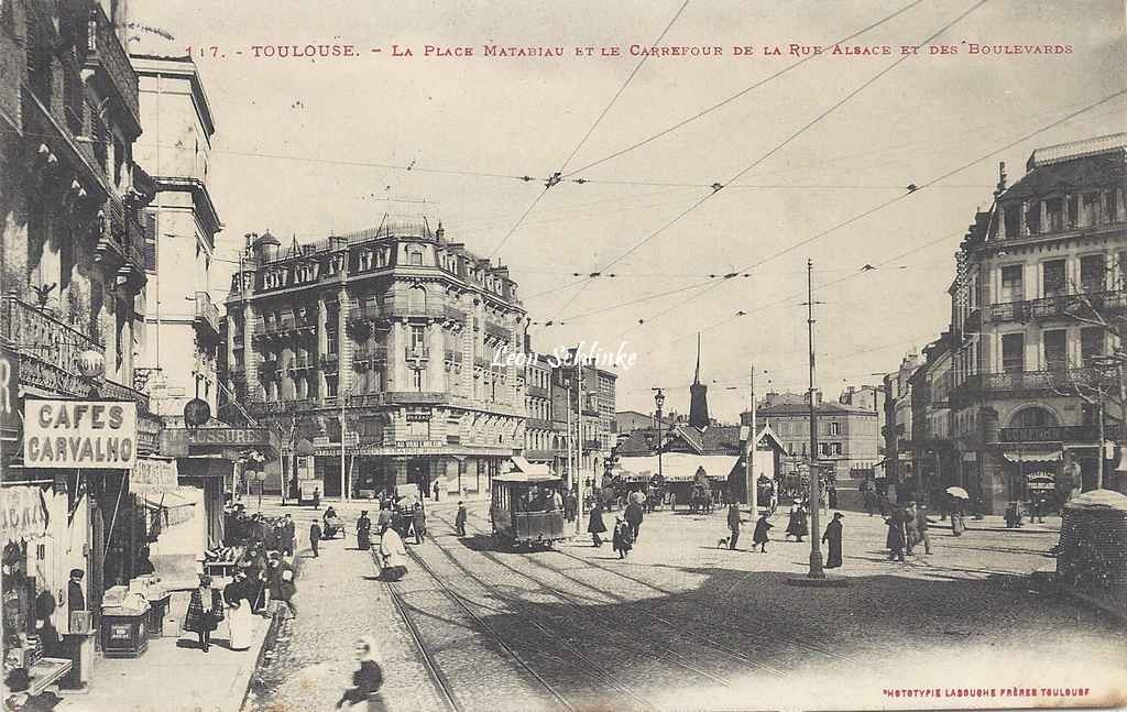 117 - La Place Matabiau et carrefour Alsace-Boulevards