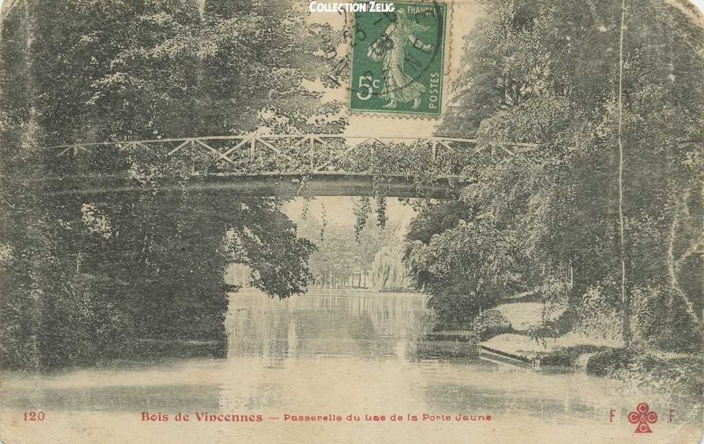 120 - Bois de Vincennes - Passerelle du Lac de la Porte-Jaune