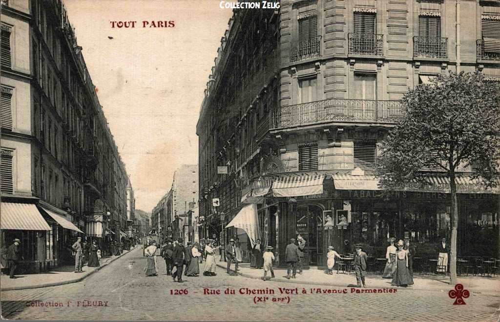 1206 - Rue du Chemin-Vert à l'Avenue Parmentier