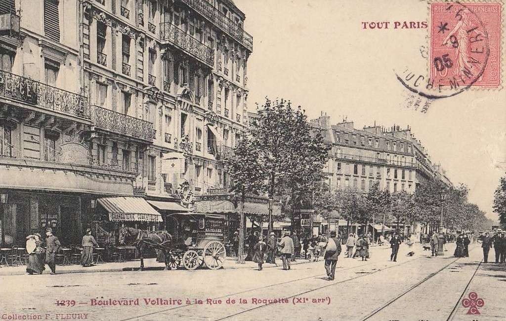 1239 - Boulevard Voltaire à la Rue de la Roquette