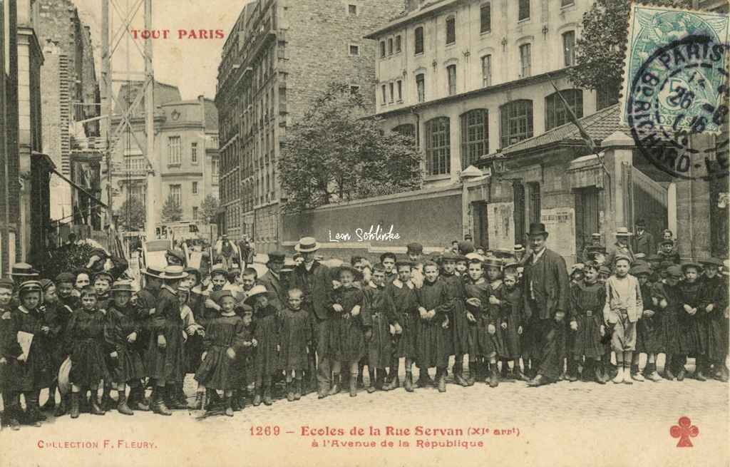 1269 - Ecoles de la Rue Servan à l'Avenue de la République