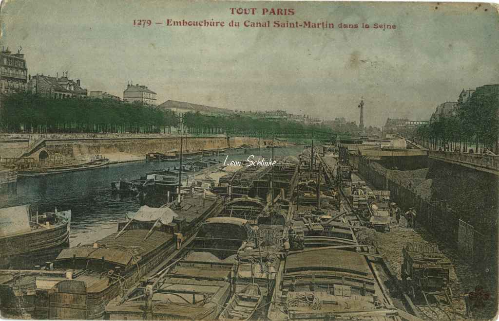 1279 - Embouchure du Canal Saint-Martin dans la Seine