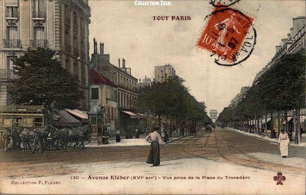 130 - Avenue Kléber - Vue prise du Trocadéro