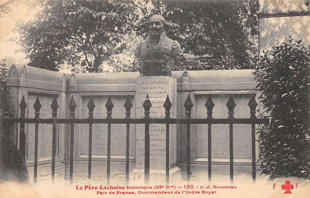 130 - J.-J. Rousseau Pair de France, Commandeur de l'Ordre Royal