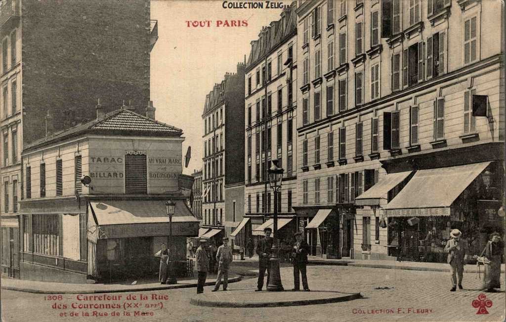 1308 - Carrefour de la Rue des Couronnes et de la Rue de la Mare