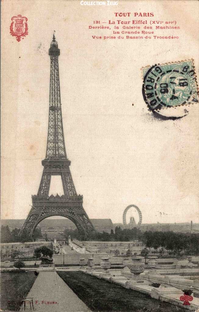 131 - La Tour Eiffel - Vue prise des Bassins du Trocadéro