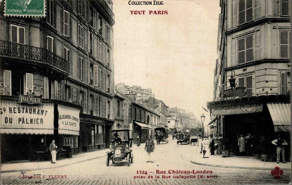 1324 - Rue Château-Landon prise de la Rue Lafayette