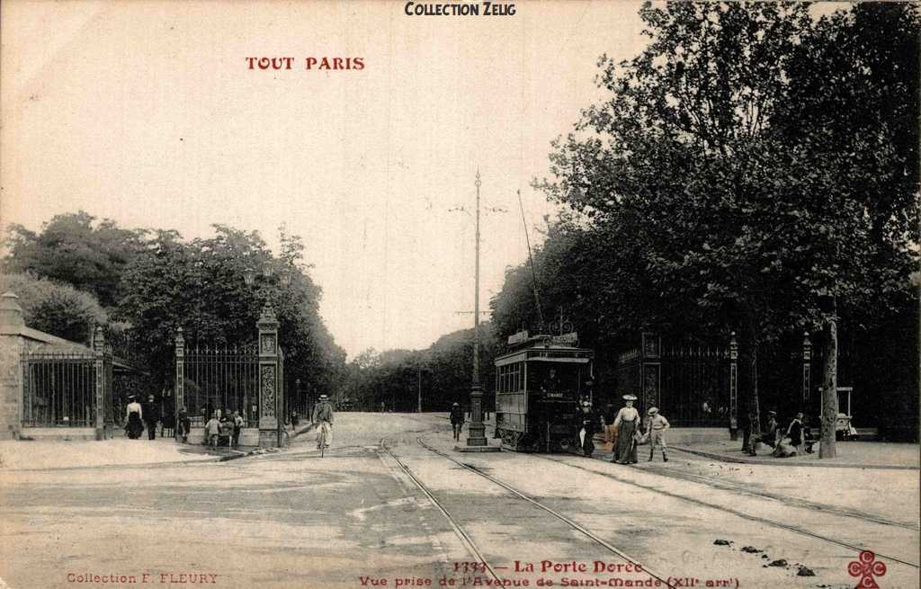 1333 - La Porte Dorée, vue prise de l'Avenue de St-Mandé