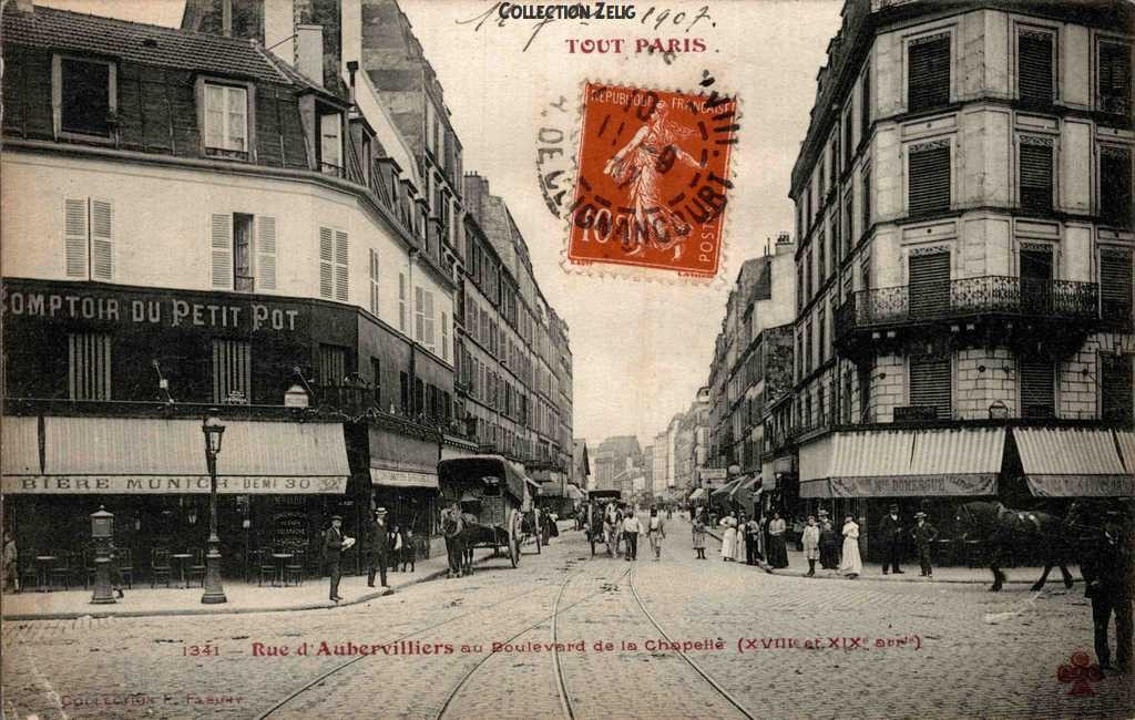 1341 - Rue d'Aubervilliers au Boulevard de la Chapelle