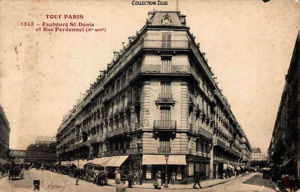 1343 - Faubourg St-Denis et Rue Perdonnet