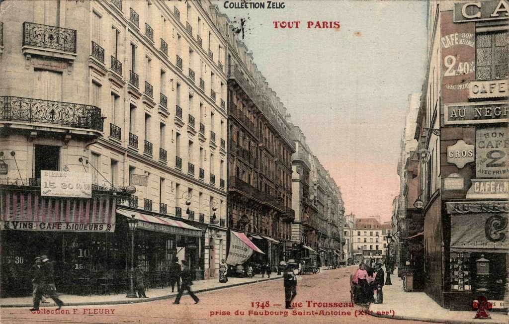 1348 - Rue Trousseau prise du Faubourg St-Antoine