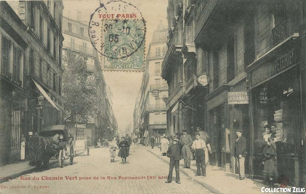 1353 - Rue du Chemin-Vert prise de la Rue Popincourt